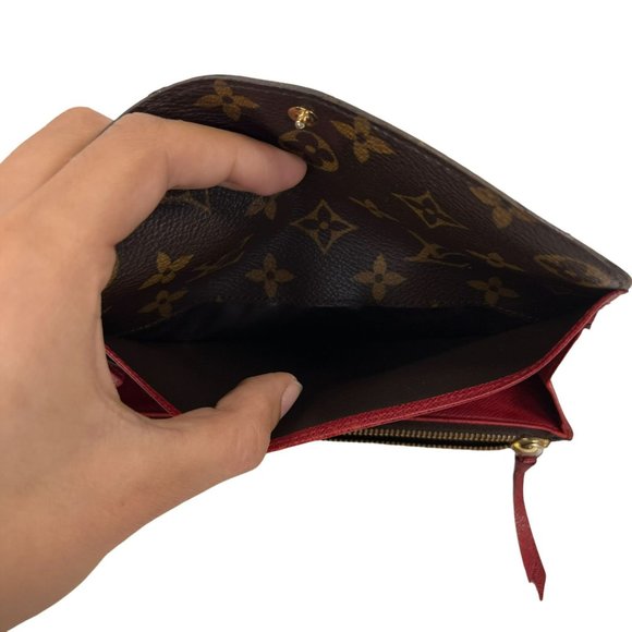 Authentic Louis Vuitton Wallet Long Emily Bifold Purse Monogram LV Vintage - Picture 13 of 14